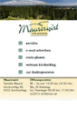 Mobile Screenshot of maurerwirt.at